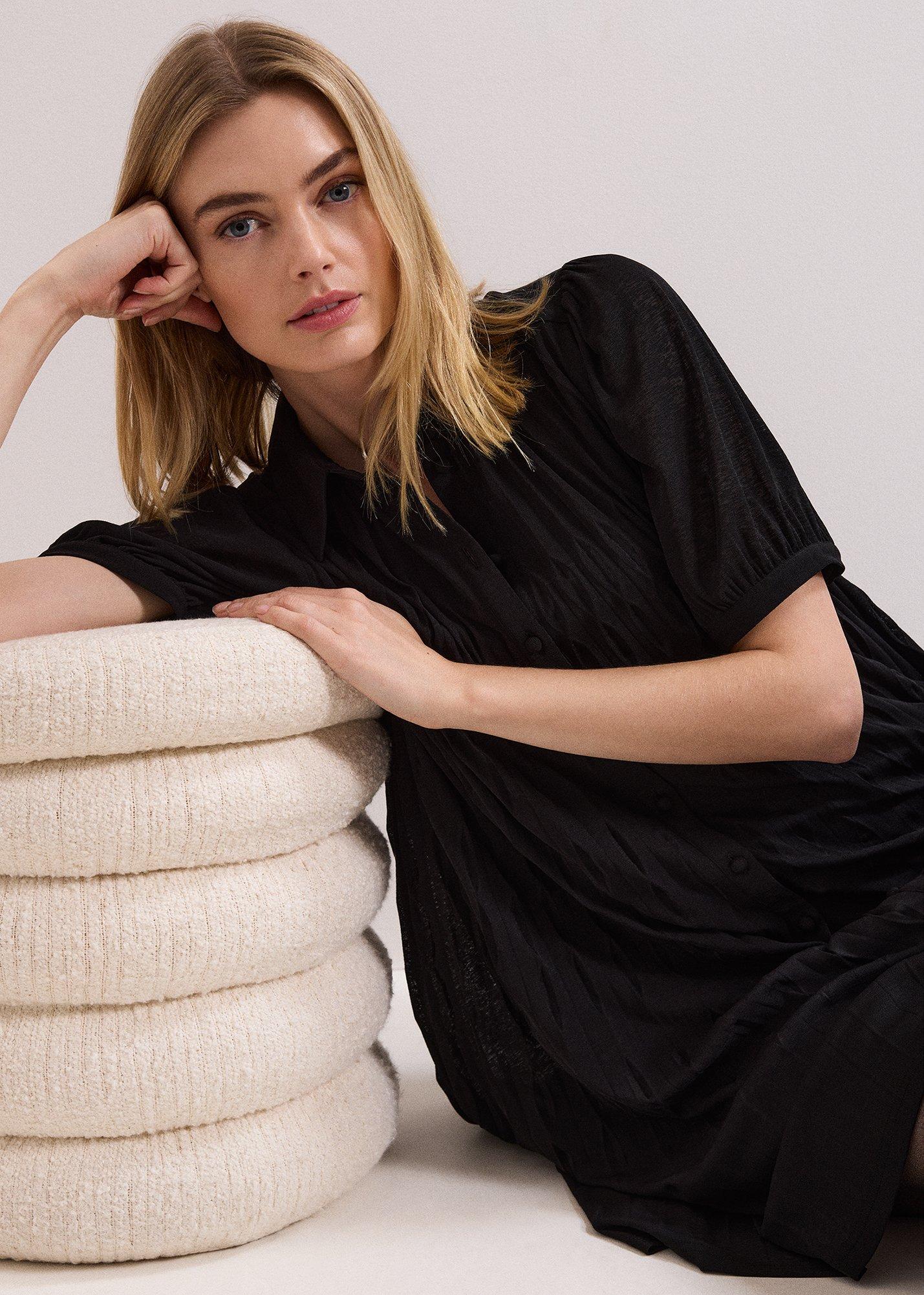 Pleated Swing Dress