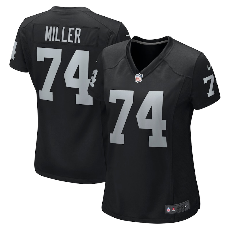 None Kolton Miller Team Captain LV Raiders Authentic Jersey for NFL Fa