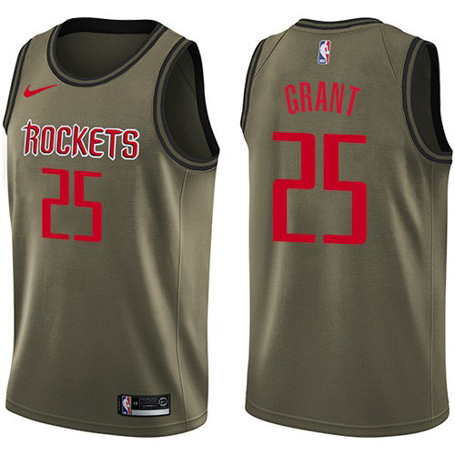 Rockets #25 Jerian Grant Performance 2024 Icon NBA Jersey - Green