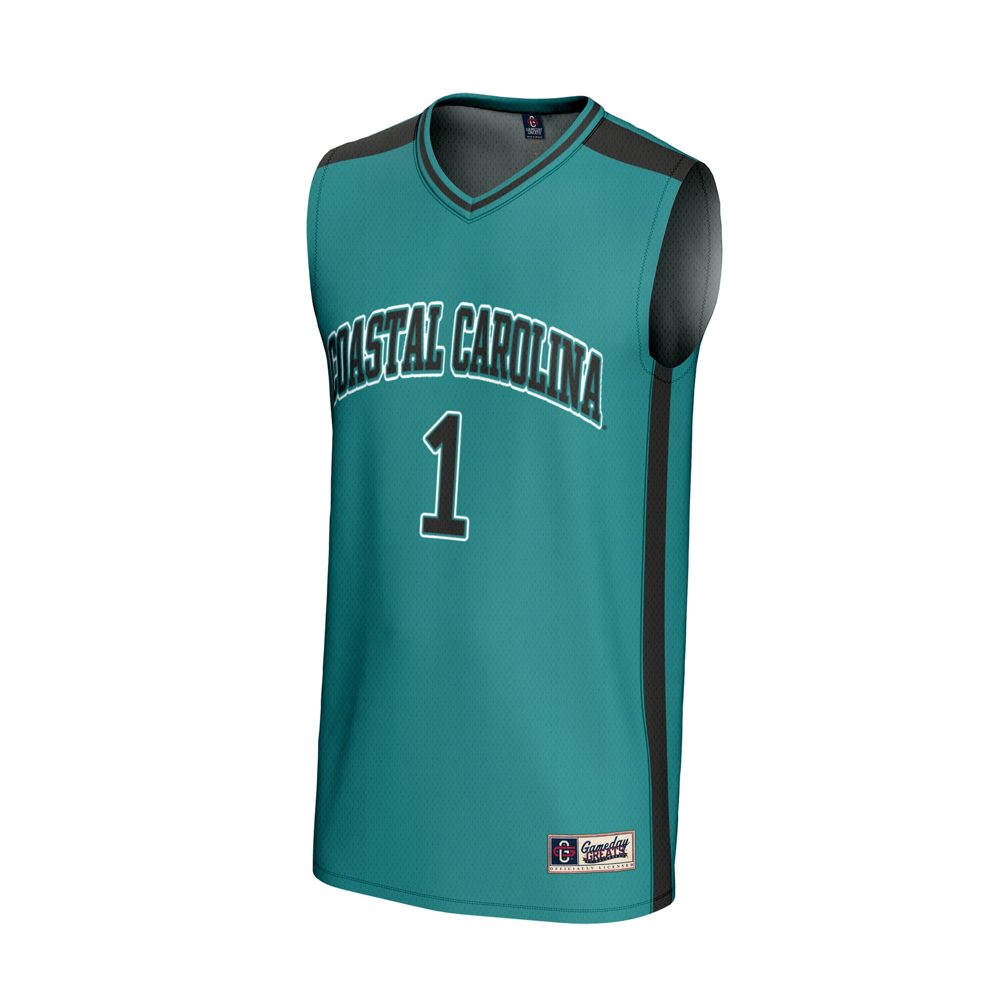 [NJP] Coastal Carolina Chanticleers GameDay Greats Youth Lightweight Basketball Fashion Jersey - Teal