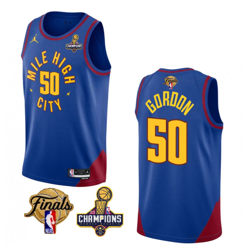 Limited Edition Denver Nuggets 50 Blue Jersey - - Must-Have Jersey