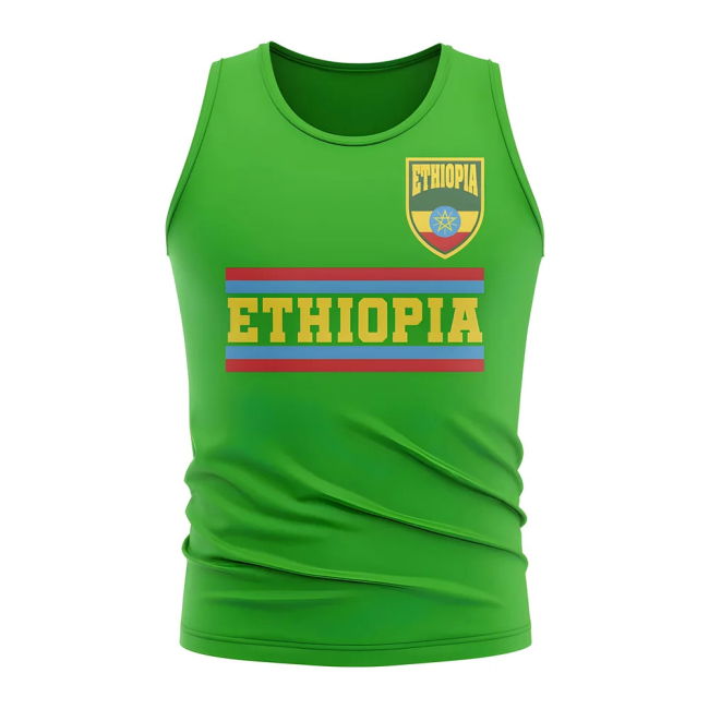 Elite Ethiopia Core Football Country Sleeveless Tee (Green)