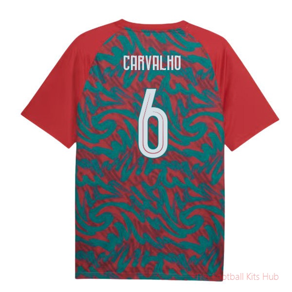 [SD] 2026/27 Portugal Warm Up Jersey (Red) (Carvalho 6)