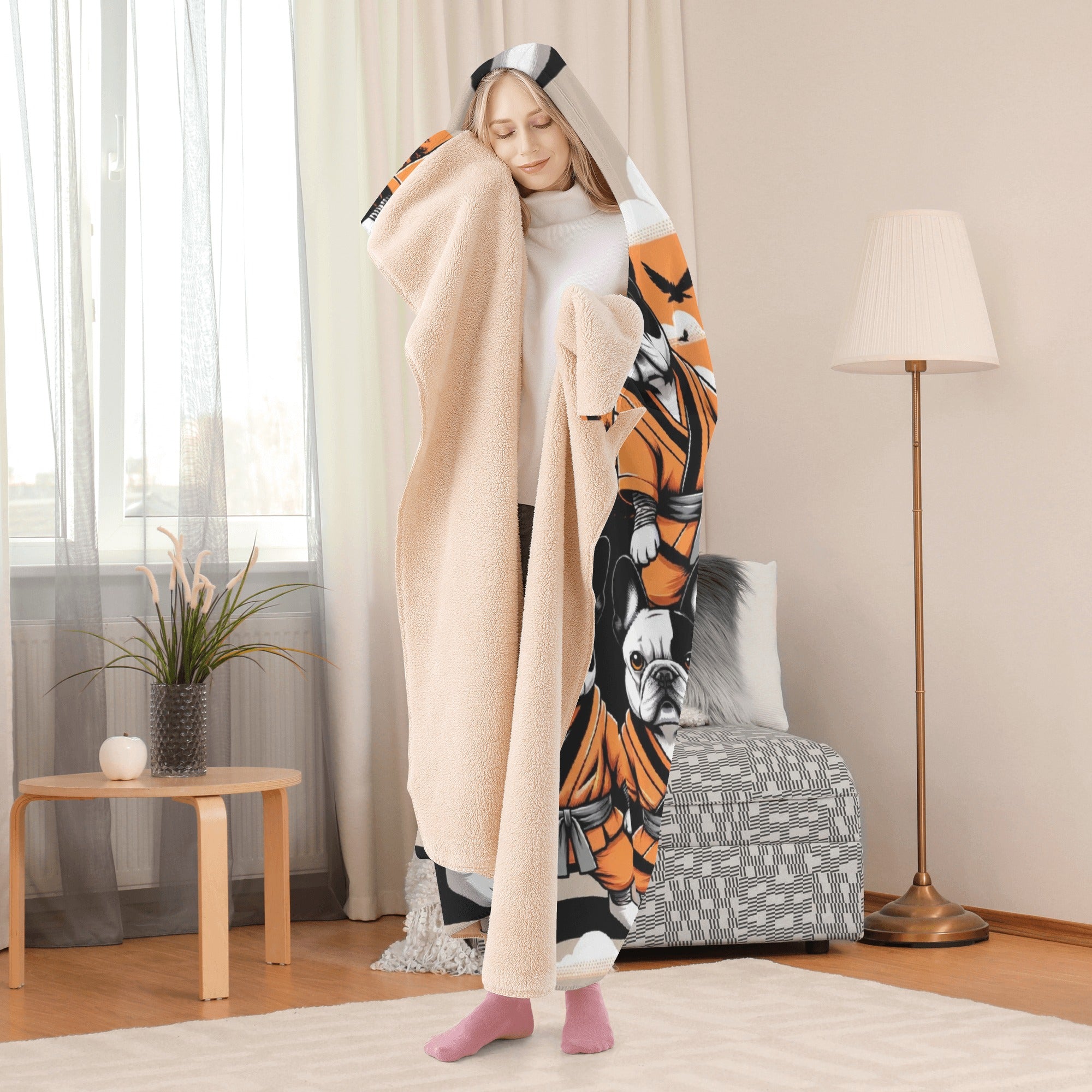 Durable Fashion-Forward Maxima - Hooded Blanket for Pet Enthusiasts