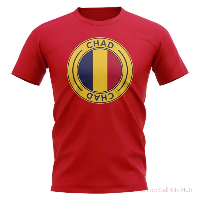 Chad Football Badge T-Shirt (Red)
