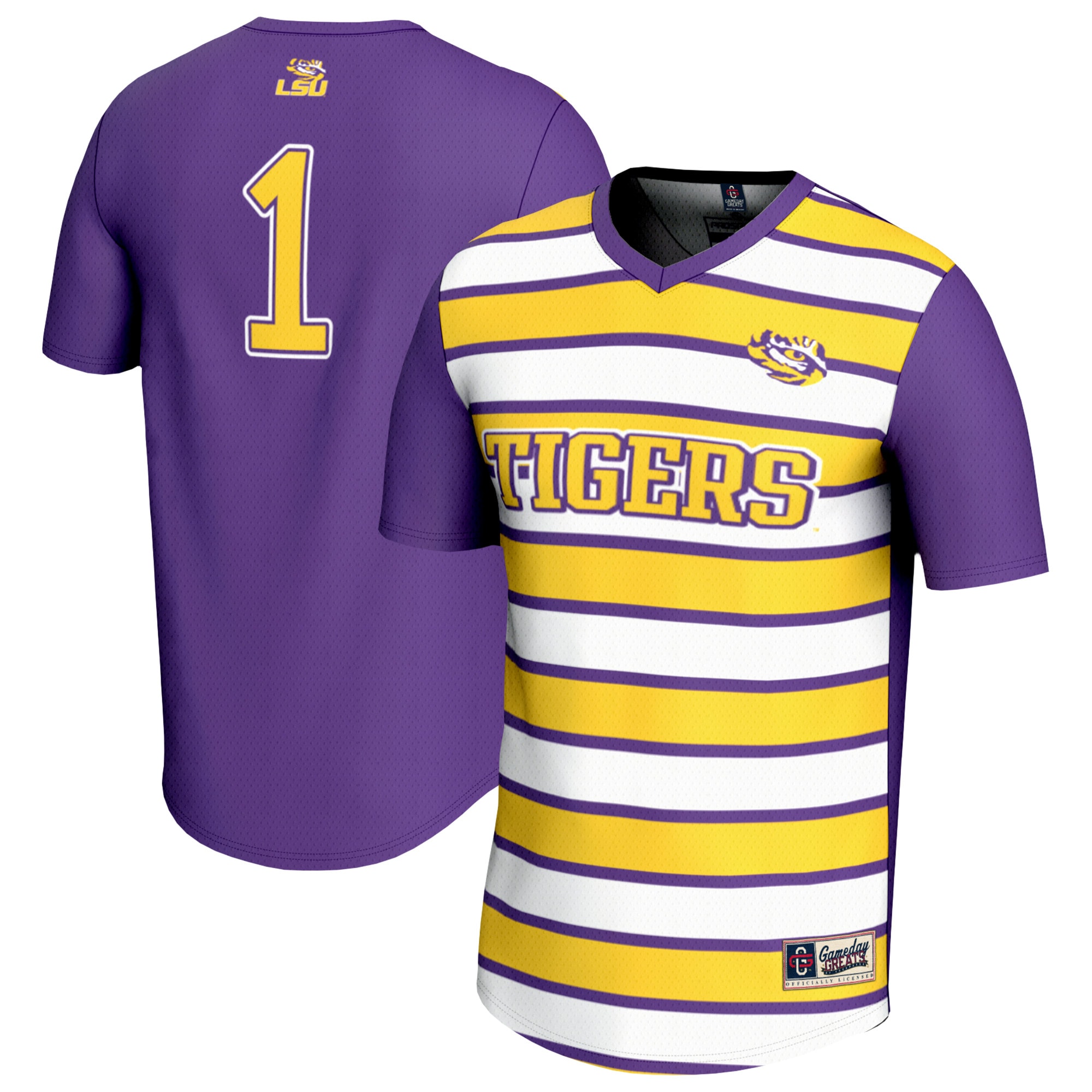 [NJP] LSU Tigers GameDay Greats Lightweight Soccer Fashion Jersey - Purple
