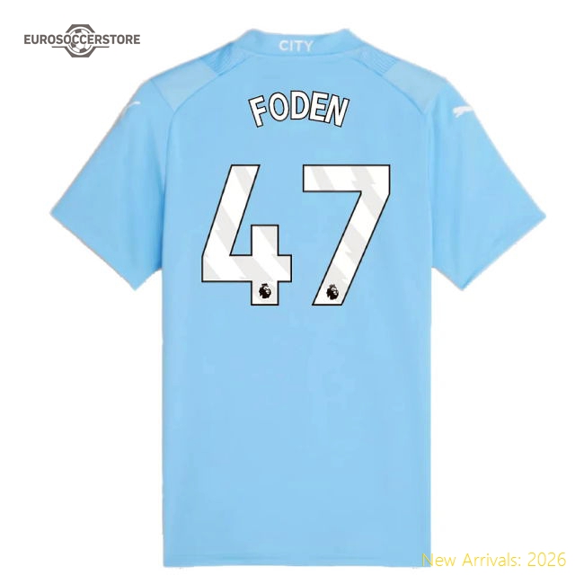 2023-2024 Man City Ladies Luxury Foden Jersey Smart Fabric