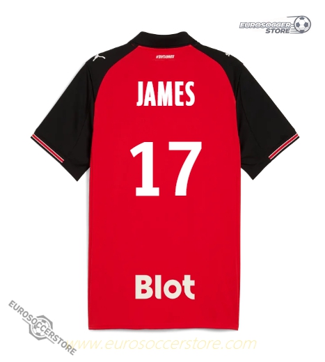 JAMES' 25-26 Season Home Jersey for Rennais