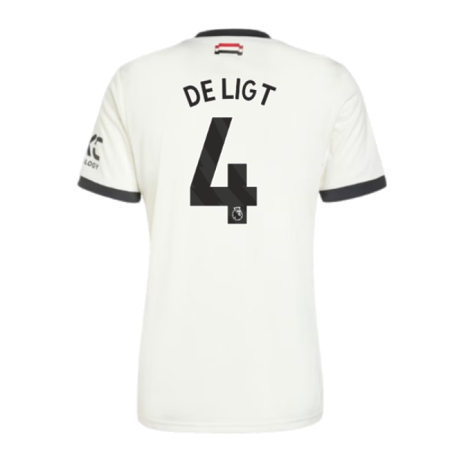 Best Value Man Utd Ligt 4 2024-2025 Man Utd Third Shirt (De Ligt 4)