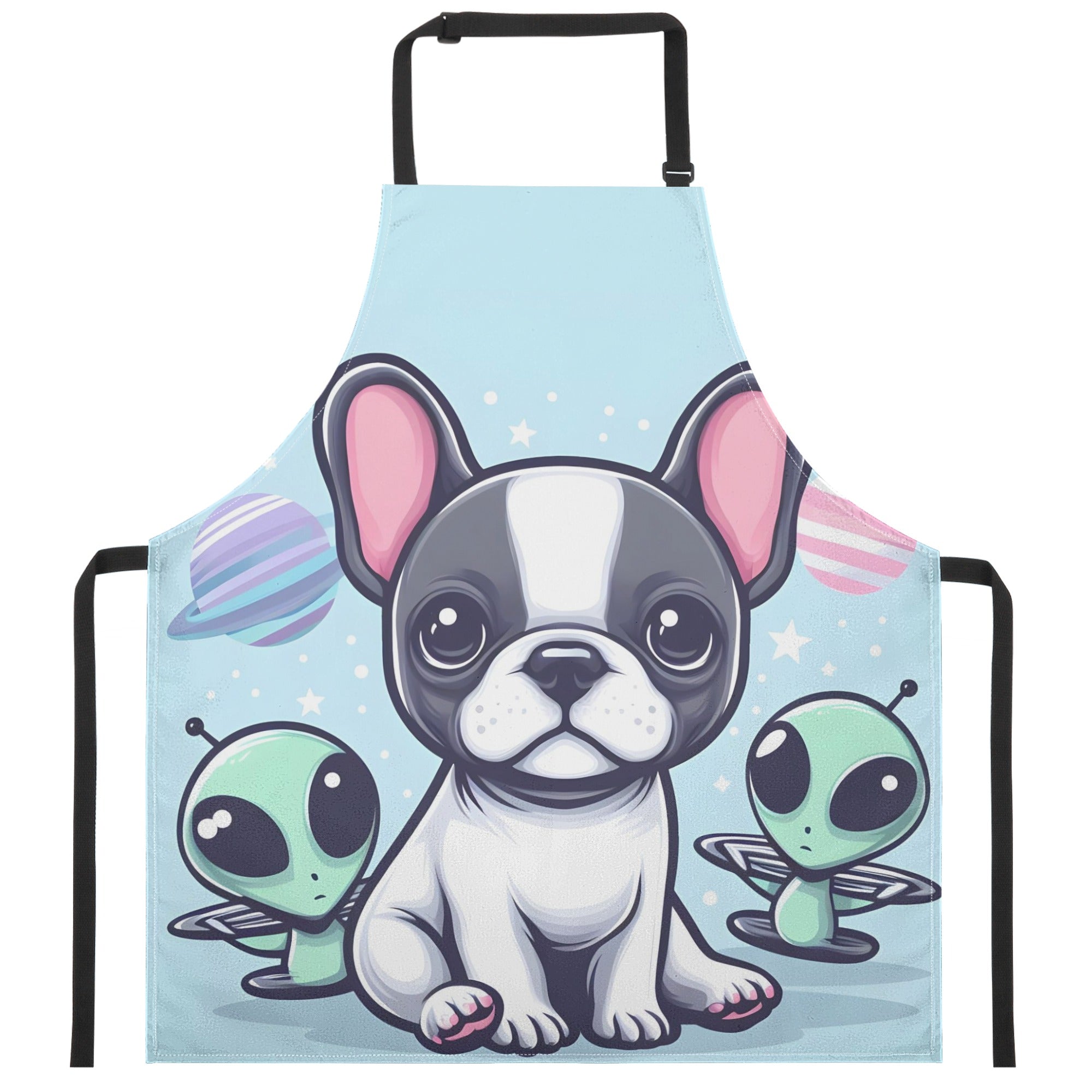 Fashion-Forward Durable Frenchie-Fan Mia - Apron for Street Style
