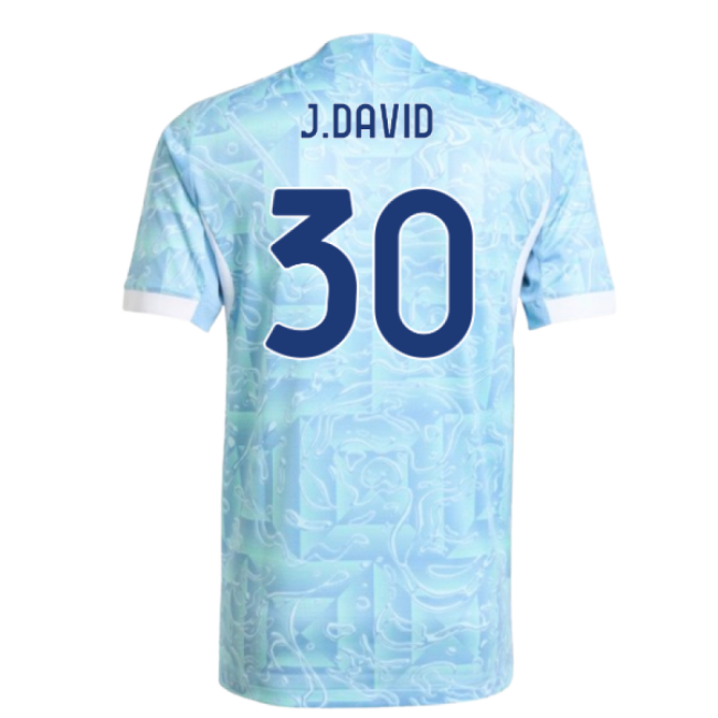 Replica Juve Juventus Authentic Away Shirt J David #30 Durable Mat...