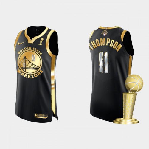 Warriors Black Klay Thompson #11 Nike Jersey - Budget-Friendly