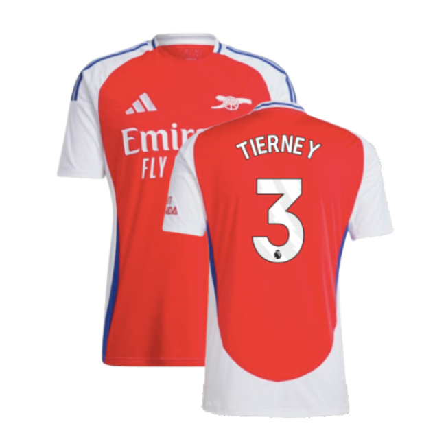 Arsenal Arsenal Home Shirt Tierney #3 Ultra Comfort Intense 2024-2...