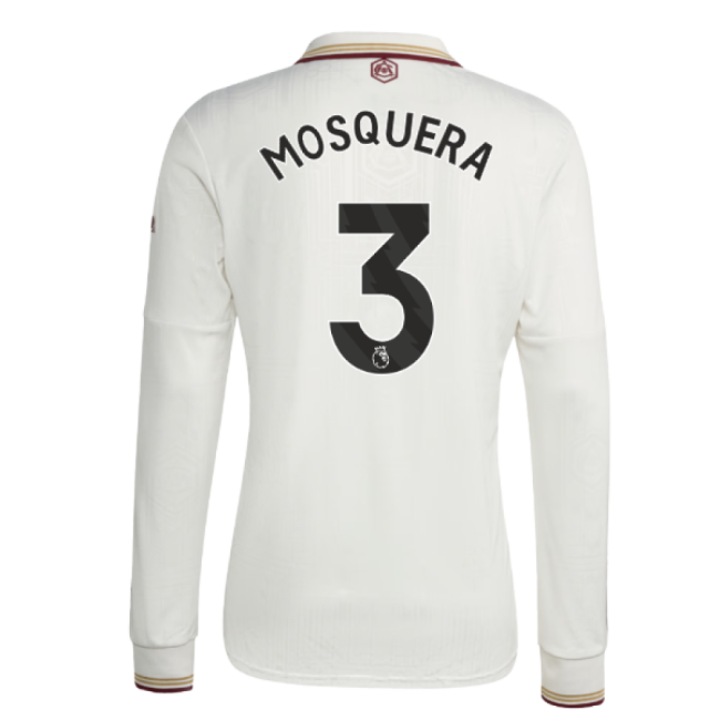 2025-2026 Arsenal Long Sleeve Third Shirt (Mosquera 3)