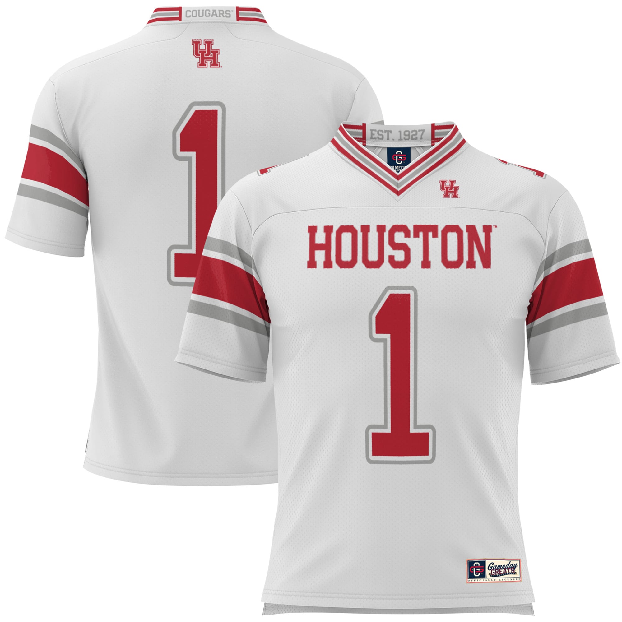#1 Houston Cougars GameDay Greats 26/27 Football Jersey - White