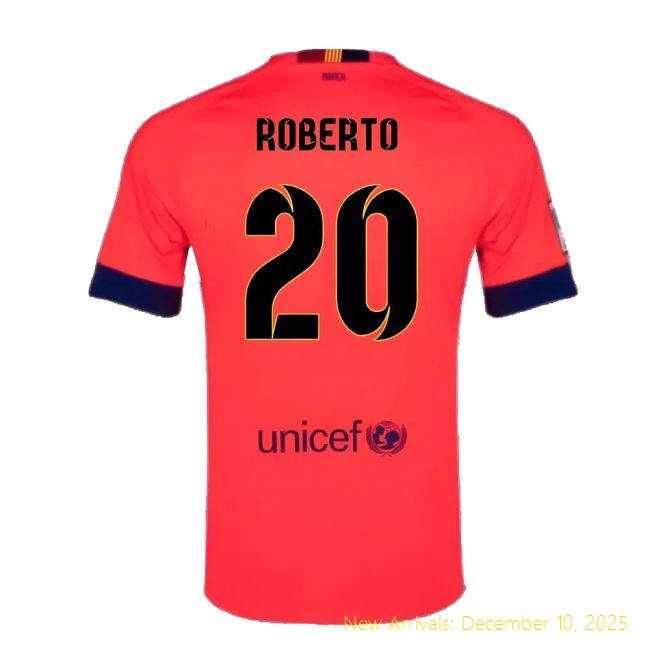 Barcelona 2014-15 Barca High-Quality Away Shirt ((Excellent) L) 7