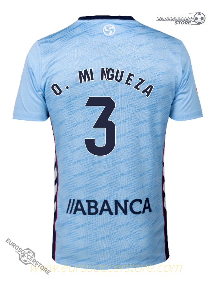 O. MINGUEZA's RC Celta 25-26 Season Home Jersey - Number 3