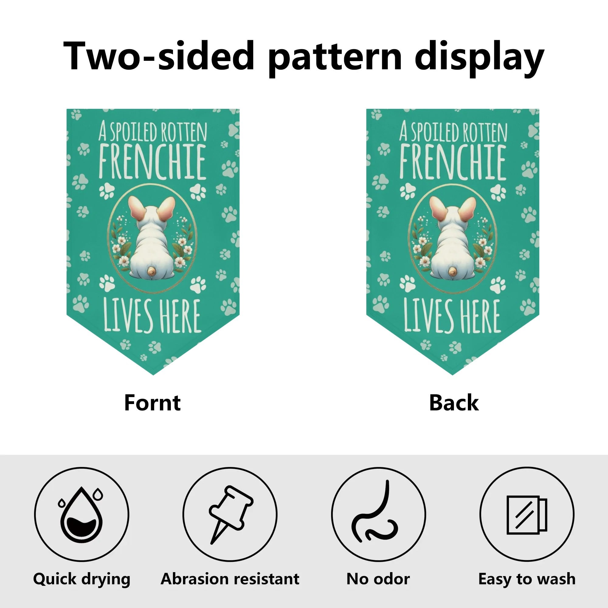 Hank - Breed-specific Garden Flag Banner Paw Protection