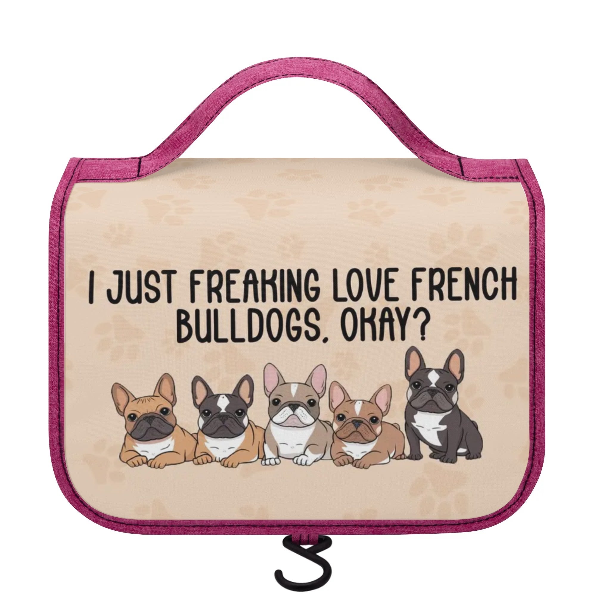 French Bulldog Milo Cosmetic Travel Bag Practical Pet Supply
