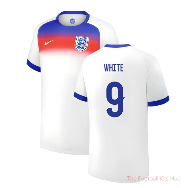 2025 England Womens Team Home Shirt (Unisex) (WHITE 9)