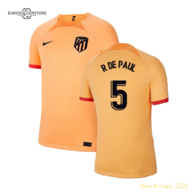 2022-2023 Atletico Madrid Alternative Jersey (r De Paul 5)