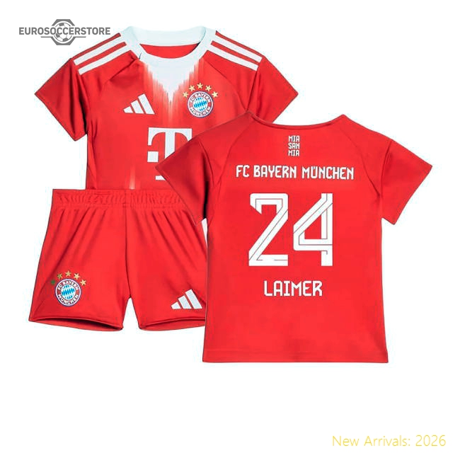 Trending 2025-2026 Bayern Munich Home Baby Kit (Laimer 24)
