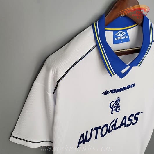 Chelsea 98-00 Away White Football Kit