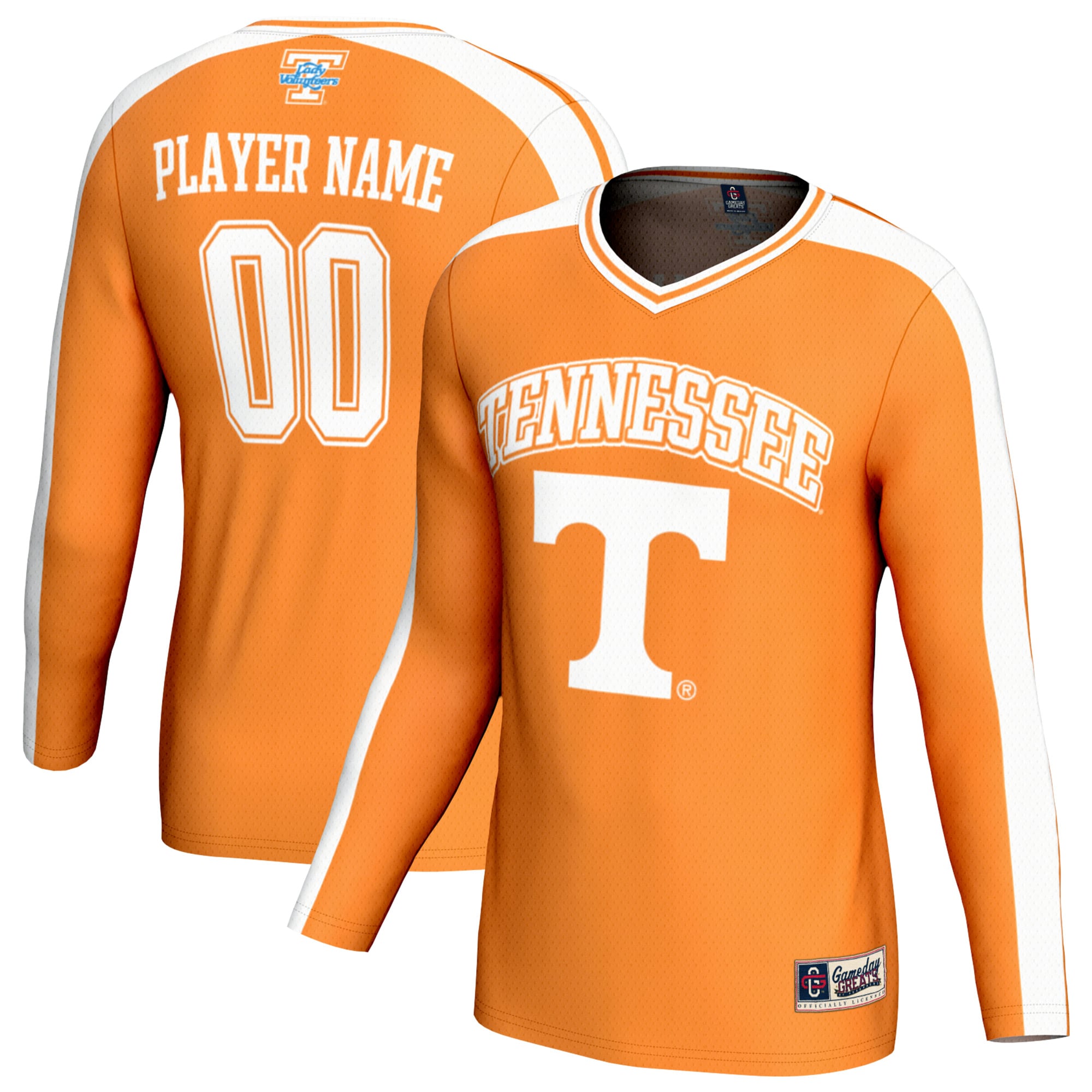 [NJP] Tennessee Volunteers GameDay Greats Youth NIL Pick-A-Player Collegiate Women's Volleyball Lightweight Fashion Jersey - Tennessee Orange