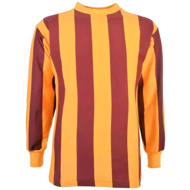 Licensed Bradford City 1960s Kids Size Retro Football Shirt