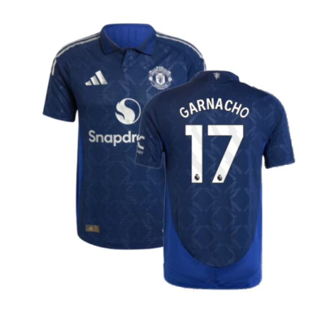 2024-2025 Man Utd Authentic Away Jersey (Garnacho 17)