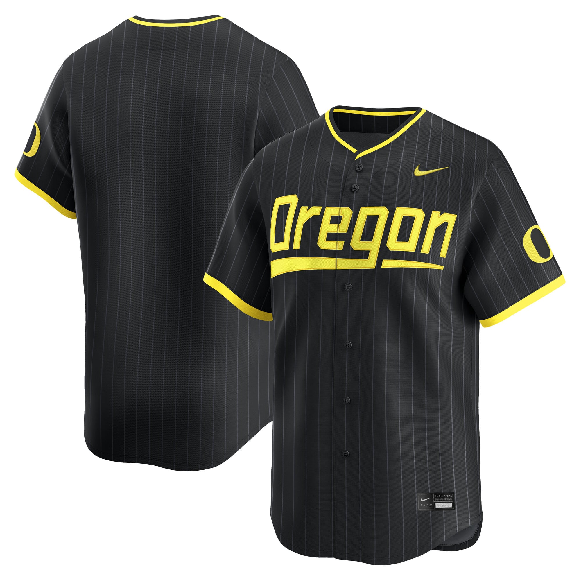 Oregon Ducks Nike Baseball Limited Jersey - Black