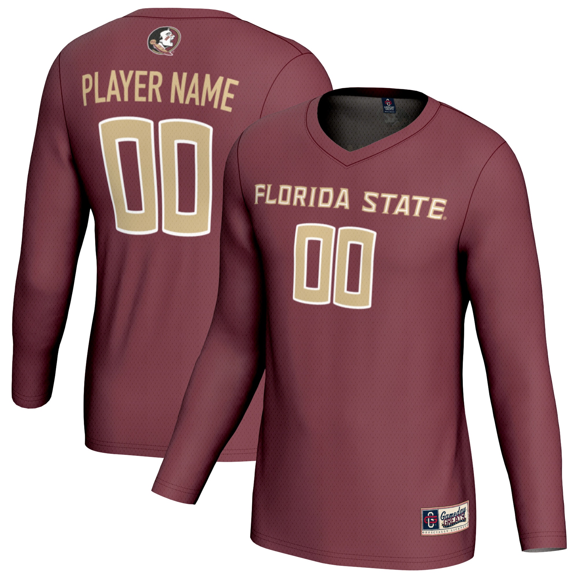 [NJP] Women's Florida State Seminoles GameDay Greats NIL Pick-A-Player Women's Volleyball Fashion Jersey - Garnet