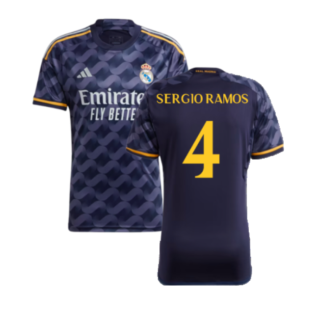 Premium 2023-2024 Real Madrid Away Shirt (Sergio Ramos 4)