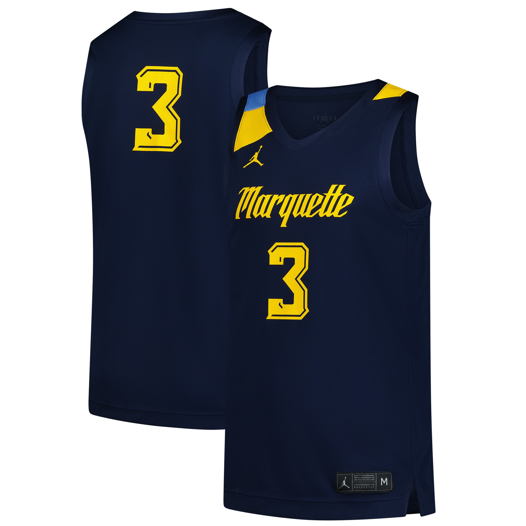 [NJP] Marquette Golden Eagles Replica Basketball Jersey - Navy