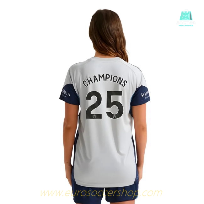 2025-2026 Arsenal Training Shirt (Grey Two) - Womens (Champions 25)