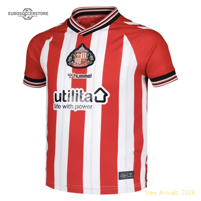 Official 2025-2026 Sunderland Home Shirt (kids) - Premium Quality