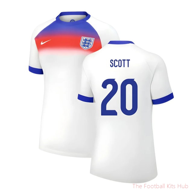 2025 England Womens Team Home Shirt (Ladies) (SCOTT 20)