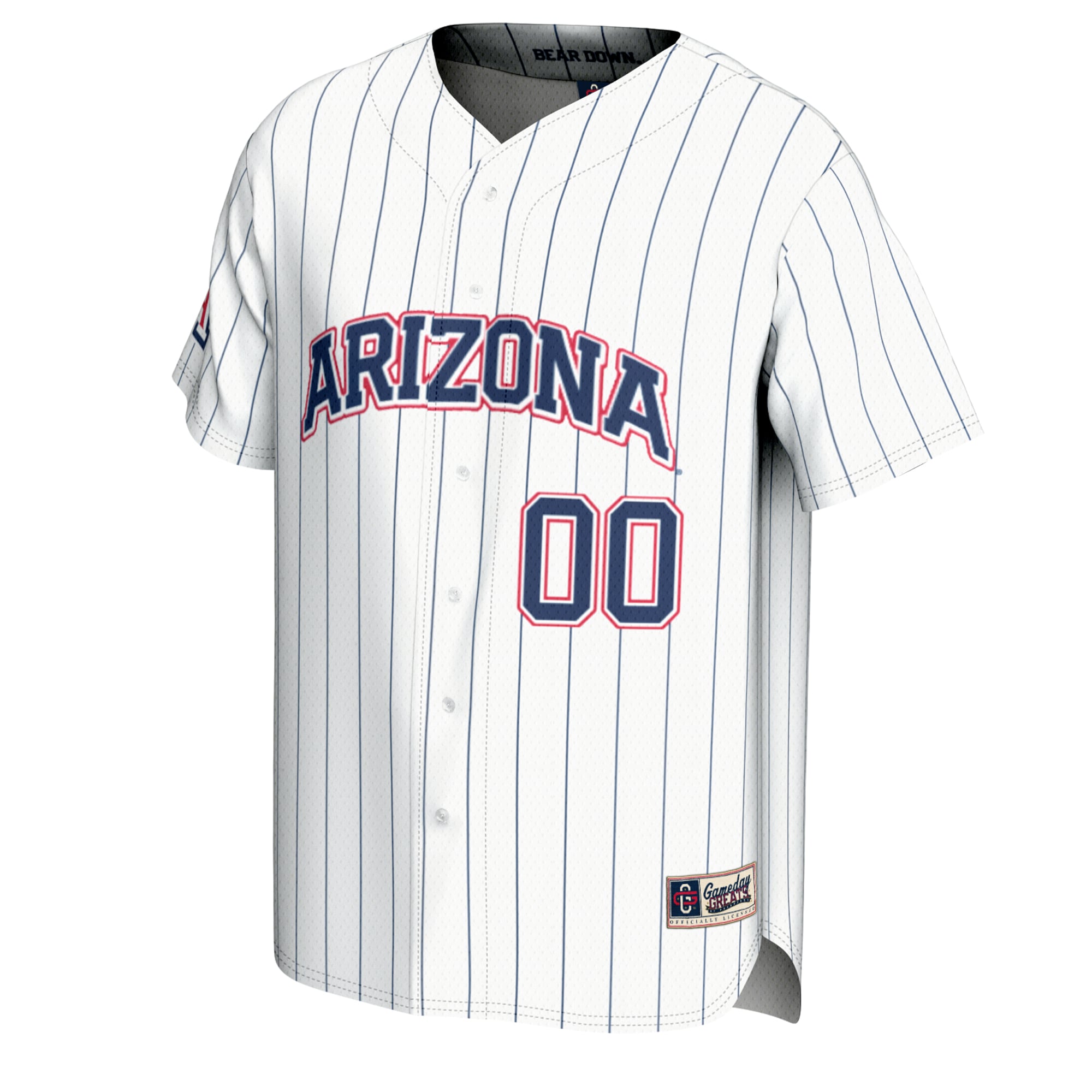 Arizona Wildcats GameDay Greats NIL Pick-A-Player Lightweight Baseball Jersey - White
