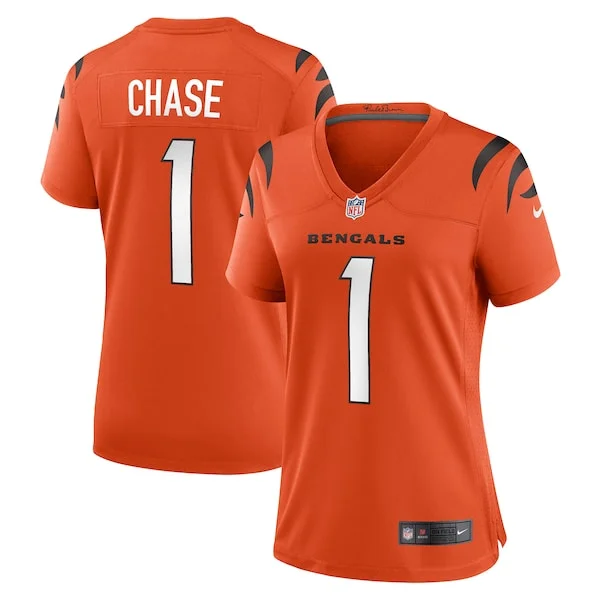 None Game NFL Jersey - Orange | Authentic Football Apparel | NFL Footb