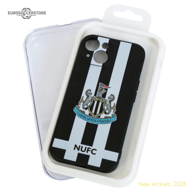 Authentic Newcastle United Fc Iphone 15 Striped Silicone Case