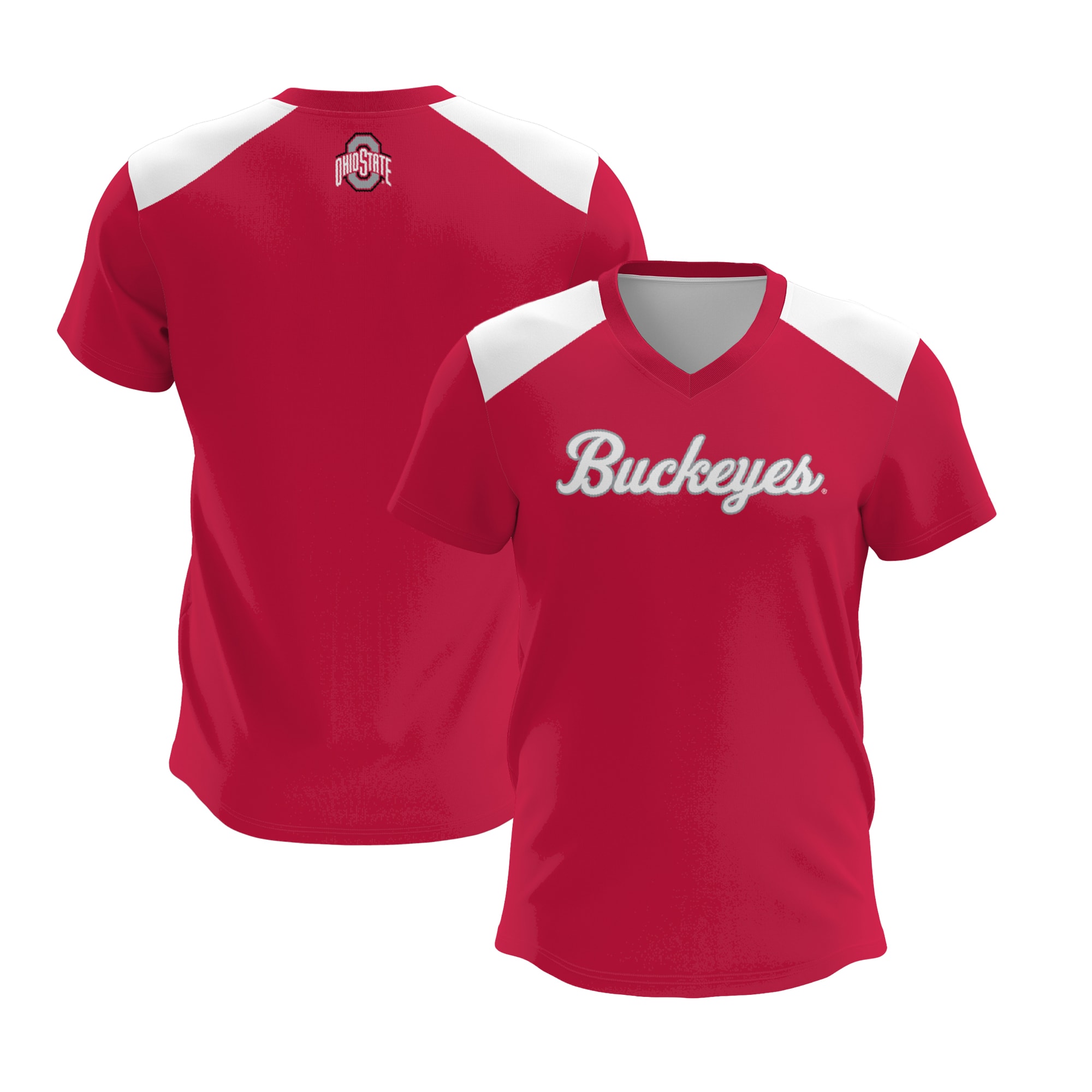 [NJP] Ohio State Buckeyes GameDay Greats Unisex Lightweight Lacrosse Jersey - Scarlet