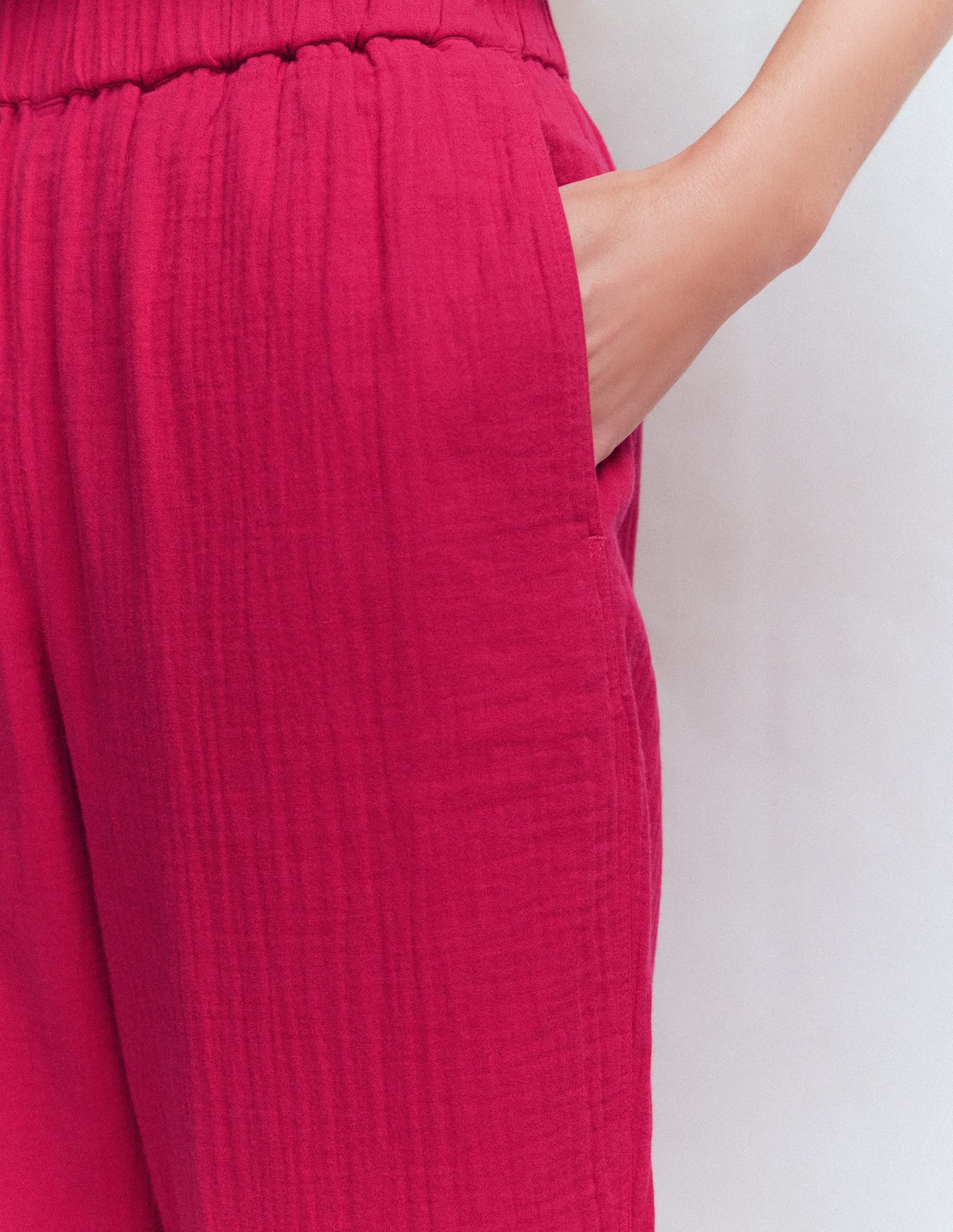 Double Cloth Crop Trousers