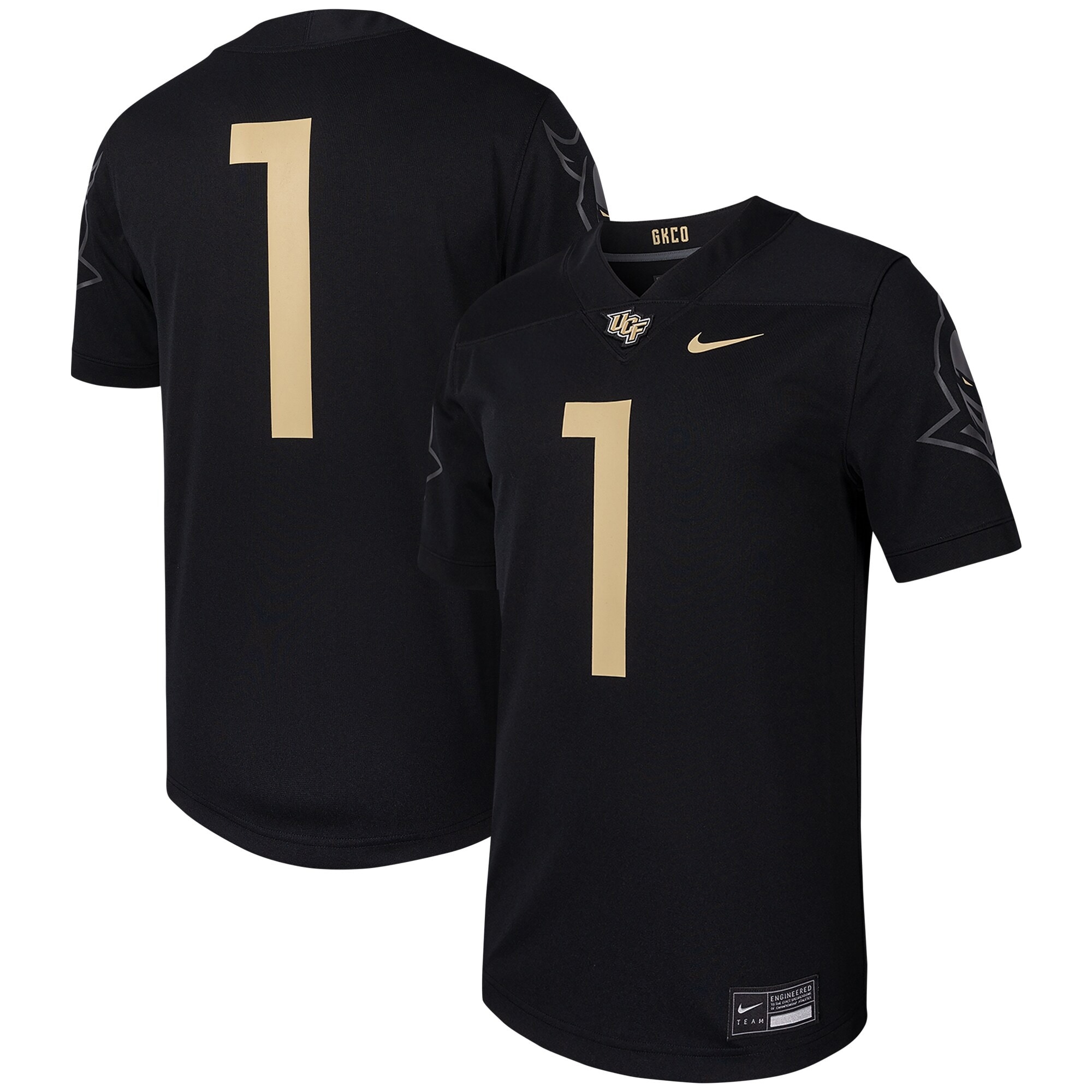 [NJP] UCF Knights Untouchable Replica Football Jersey - Black