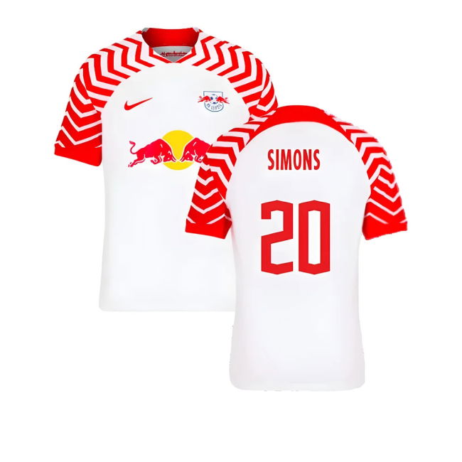 Red Bull Leipzig 2023-2024 Home Soccer Jersey (Simons 20)