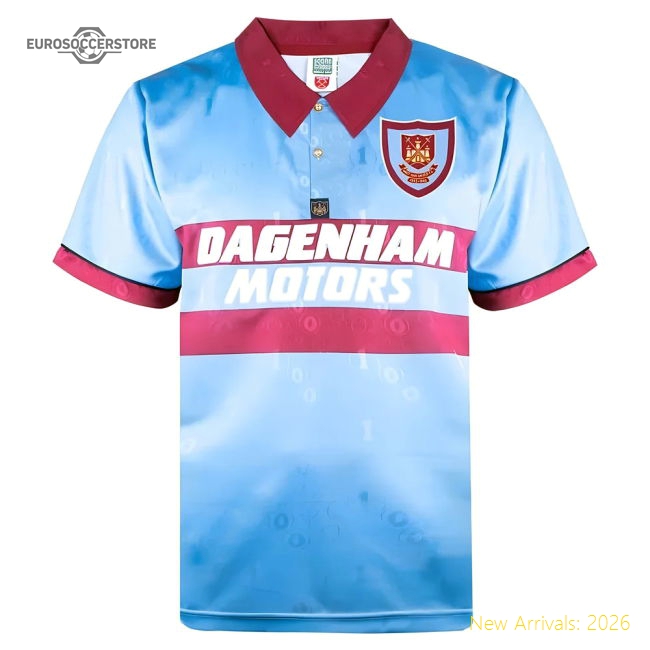 1995-1996 West Ham Away Retro Shirt - Match Day Jersey - Official Edition