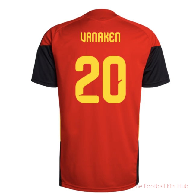 2026-2027 Belgium Training Jersey (Red) (Vanaken 20)
