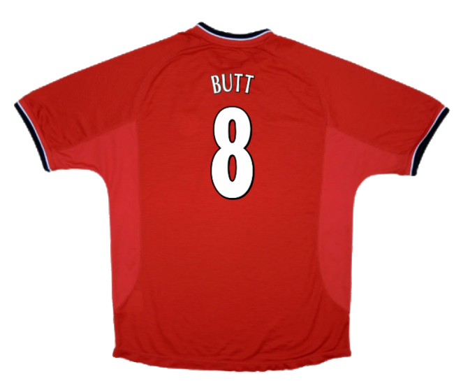 Manchester United 2000-02 Home Jersey ((Excellent) XXL) (Butt 8)