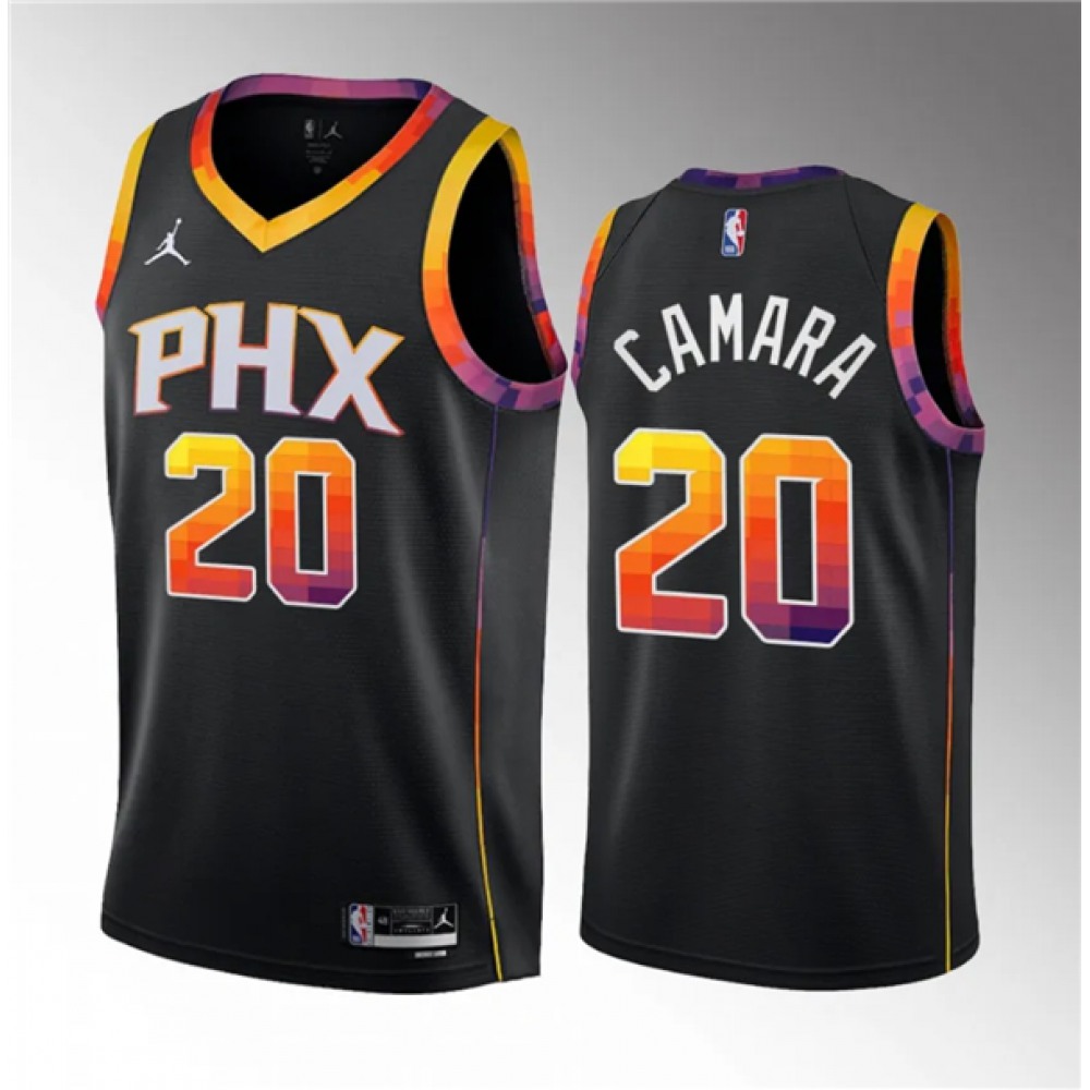 Collector's Item Retro Men's PHX #20 Toumani Black Basketball Jersey