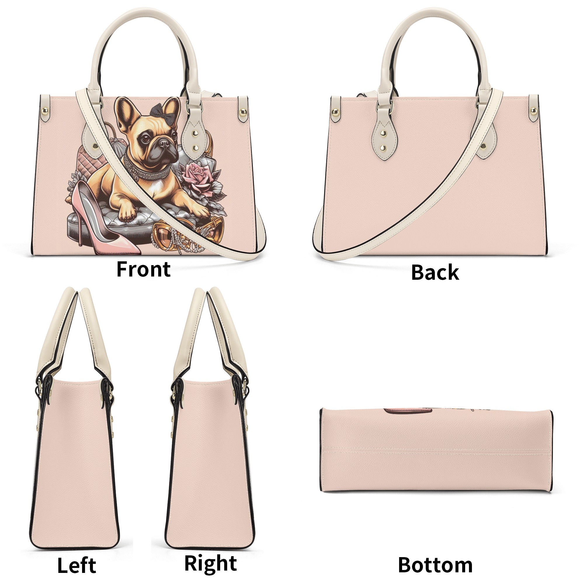 Luxury Women Handbag For French Bulldogs | Non-slip Design