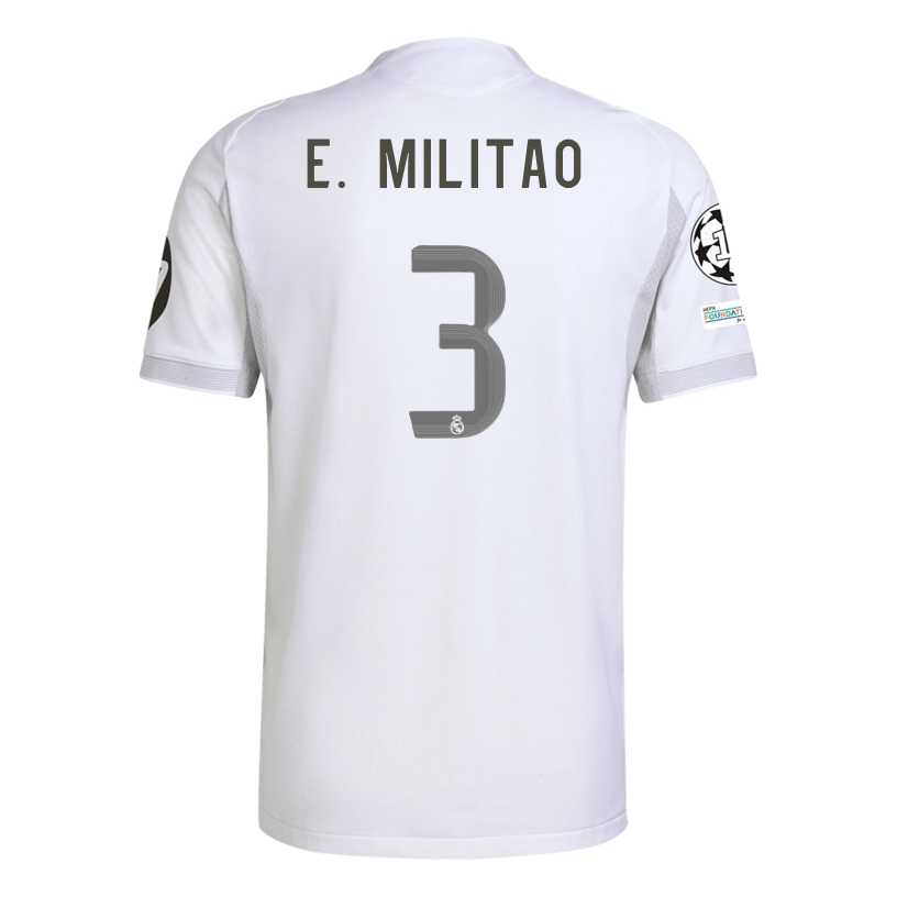 Real Madrid Milit 2025-2026 UCL Home Jersey – Authentic Shirt